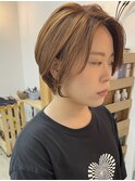 【cuzKLUB】ショートハイライトオレンジ【池袋】