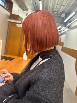 ニール シトロン 名古屋 伏見 丸の内(NEELU citron) 【Neeluscuro_yuna】オレンジボブ