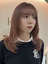 ハチ(HACHI)&nbsp;トレンドレイヤー×ピンクベージュ