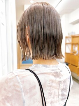 セイドット リー(Say. Ree) Say.ree 切りっぱなしボブ ミルクティーベージュ 表参道 原宿