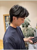 毛流れセンターパート