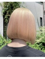 ルプラ ガーデン(le-pla garden) ブロンド/ボブ/切りっぱなし/ブリーチ/ダブルカラー/豊橋/豊川