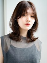 エインアンリー 表参道(AIN.ANLY.) ◯耳かけボブパーマオリーブベージュボブウェーブミディアム小顔