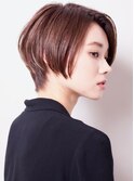 ハンサムショートさらさらストレート