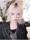 クラゲヘアーホワイトブロンドマロンベージュ_F20521