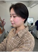 ニュートラルなブラウンのショート
