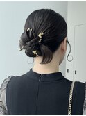 カチモリ/ヘアアレンジ/お呼ばれヘア/お呼ばれアレンジ/結婚式