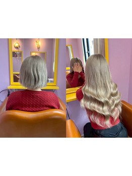 人毛レミー【エクステ60枚\12900】【小さい編み目☆ちび編み込みエクステ80本140g\14900】カラー\4000