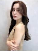 チェリーブラウンミニウルフホワイトグレージュデジタルパーマ