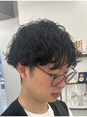 波巻きパーマ