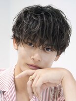 オーシャントーキョー 心斎橋(OCEAN TOKYO WEST) シャドウパーマシースルーラウンドマッシュ波巻きパーマウルフ