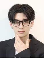ニュアンスパーマダウンパーマ黒髪韓国マッシュフェザーパーマ