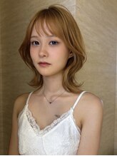 ソレイユトウキョウシブヤ(SOLEIL TOKYO shibuya) ミディアムレイヤー顔まわりレイヤー韓国くびれヘア