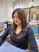 ロンドアベニール 北千住(Lond avenir)&nbsp;暗めカラー/レイヤーカット/マロンベージュ/くすみベージュ/