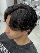 フィフス 天神大名(fifth) 天神大名シャドウパーマメンズカットガイルヘア30代波巻きパーマ