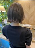 オリーブグレー/レイヤーカット/黒髪/マロンベージュ/大宮