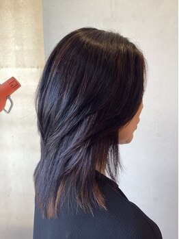 【岩国徒歩7分/駐車場有】伸びた後も計算した扱いやすいカット◇美容院帰りのような美フォルムが長持ち＊