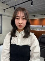 ニコ トウキョウ 渋谷(nico TOKYO)&nbsp;ダブルカラーオリーブブラウン韓国レイヤーロング