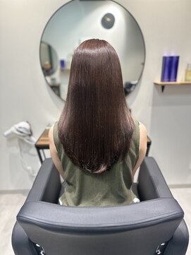 コル 市川(cor) 艶髪矯正(縮毛矯正/ストレート)×ブラウンカラー