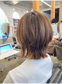 外はねミックス×表面レイヤーの“くびれウルフミディ