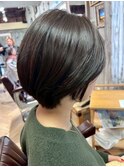 ツヤとボリューム叶う髪質改善/エイジングケア上品大人ショート