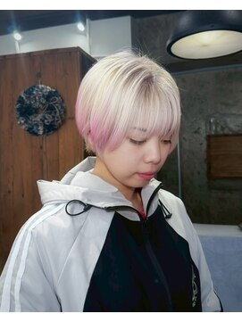 ヨンヨ(yonyo) WHITE ASH × PALE  PINK
