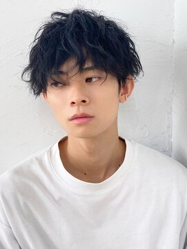 ネイビー 博多(NAVY) 博多/髪質改善/ナチュラル束感×ゆるふわショートマッシュ