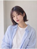 ワンレン×レイヤーボブ/韓国風ボブ20代30代40代丸顔面長池袋