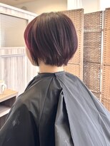 アライズ(ARISE) ショートボブ×ワインレッド
