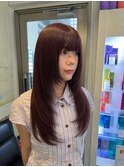 【兒玉】大人可愛いピンクブラウン×顔まわりレイヤー