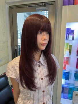 ヘアーアンドメイク シークタチカワ 立川店(Hair&Make Seek) 【兒玉】大人可愛いピンクブラウン×顔まわりレイヤー