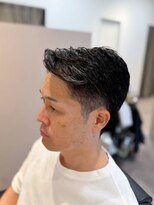 エムエイチバーバー 肥後橋(MH THE BARBER) アップバング×フェードショート【肥後橋】