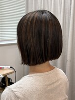 テーラヘアー 草加店(TELAHAIR)&nbsp;Noブリーチハイライトボブスタイル