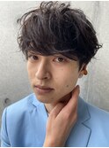 【ROMMY.】大人カッコいいくせ毛風パーマソフトツーブロック