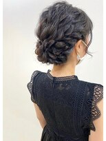 【entality】結婚式に！暗髪さんも可愛いアップスタイル☆