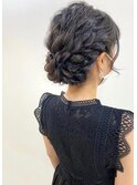 【entality】結婚式に!暗髪さんも可愛いアップスタイル☆