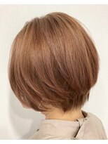 ヘッズ 本八幡店(HEADS)&nbsp;外ハネボブ　テラコッタ　くすみブルー　縮毛矯正