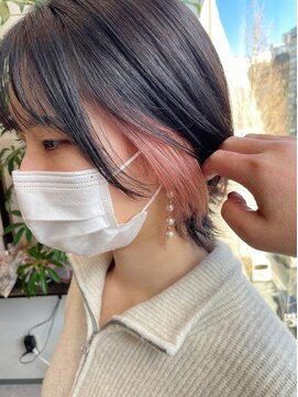 グーフィートーキョー 銀座(Goofy Tokyo) 春のイヤリングカラー/アイスコーラルピンク/インナーカラー674