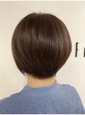 イルミナカラー新色アンバー×骨格補正ショートヘアー
