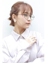 ゼンコー キチジョウジ シェール(ZENKO KICHIJOJI chere) シースルーバング×ミニボブアレンジ