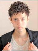 爽やかナチュラルアップバングビジネス清潔感ソフトツーブロック