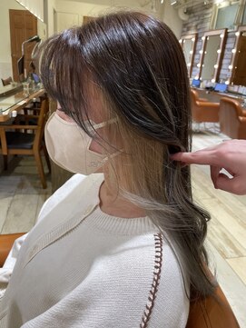 ネオリーブ クタ 町田店(Neolive kuta) ☆イヤリングカラー×ベージュ☆　デザインカラー