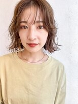 20/30代ナチュラルゆるふわウェーブパーマボブパーマ外ハネボブ