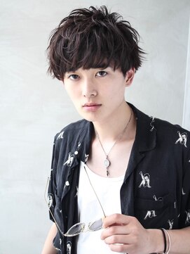 ハバナ 渋谷(HAVANA) アッシュブラック/束間マッシュパーマ/刈り上げ/ツーブロック