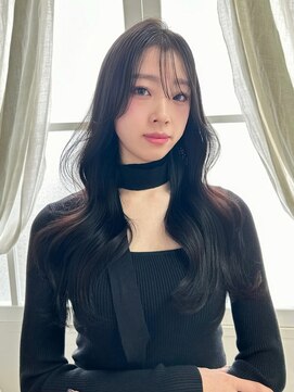 クイーン バイ ノイズ 西院(QUEEN by noism) シースルーバング×レイヤー