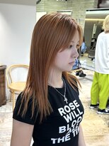 ヲタク(wotaku.) オレンジベージュハイトーンダブルカラーケアブリーチ暖色カラー