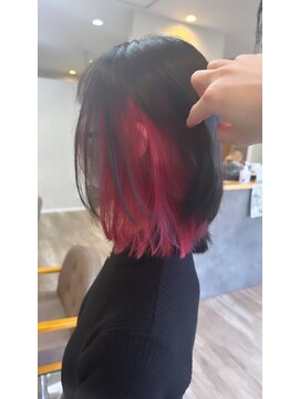 テーラヘアー 土浦店(TELA HAIR) インナーRED×ミディアムレイヤー『TELAHAIR土浦店』