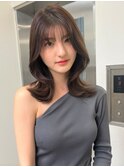 1826髪質改善内巻きシャギーレイヤーカット韓国ワンホンヘア