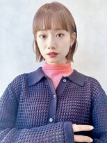 セイドット リー(Say. Ree)&nbsp;say.ぱっつん前髪ショートニュアンスカラーアースカラーワンレン