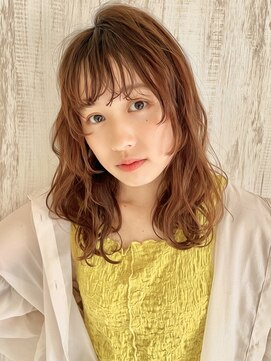 ヘアアンドメイク ニューヨーク ニューヨーク 長岡天神店(Hair&Make NYNY) シアーベージュセミロングレイヤー/イルミナカラー/顔まわり